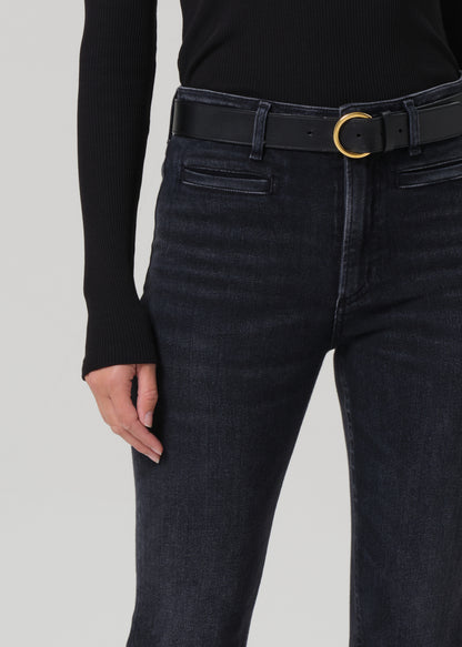 Lilah Flare With Welt Pocket in Medallion detail