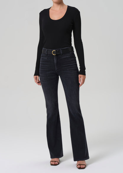 Lilah Flare With Welt Pocket in Medallion