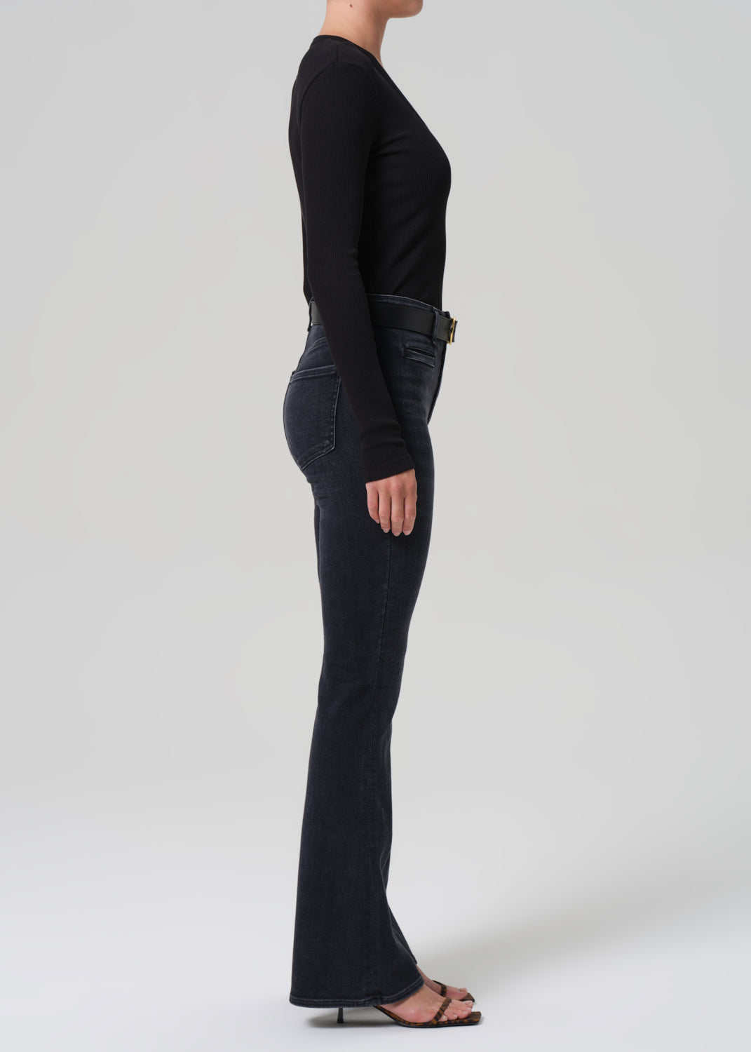 Lilah Flare With Welt Pocket in Medallion side