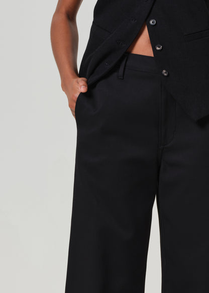 Ayla Polish Trouser in Black detail