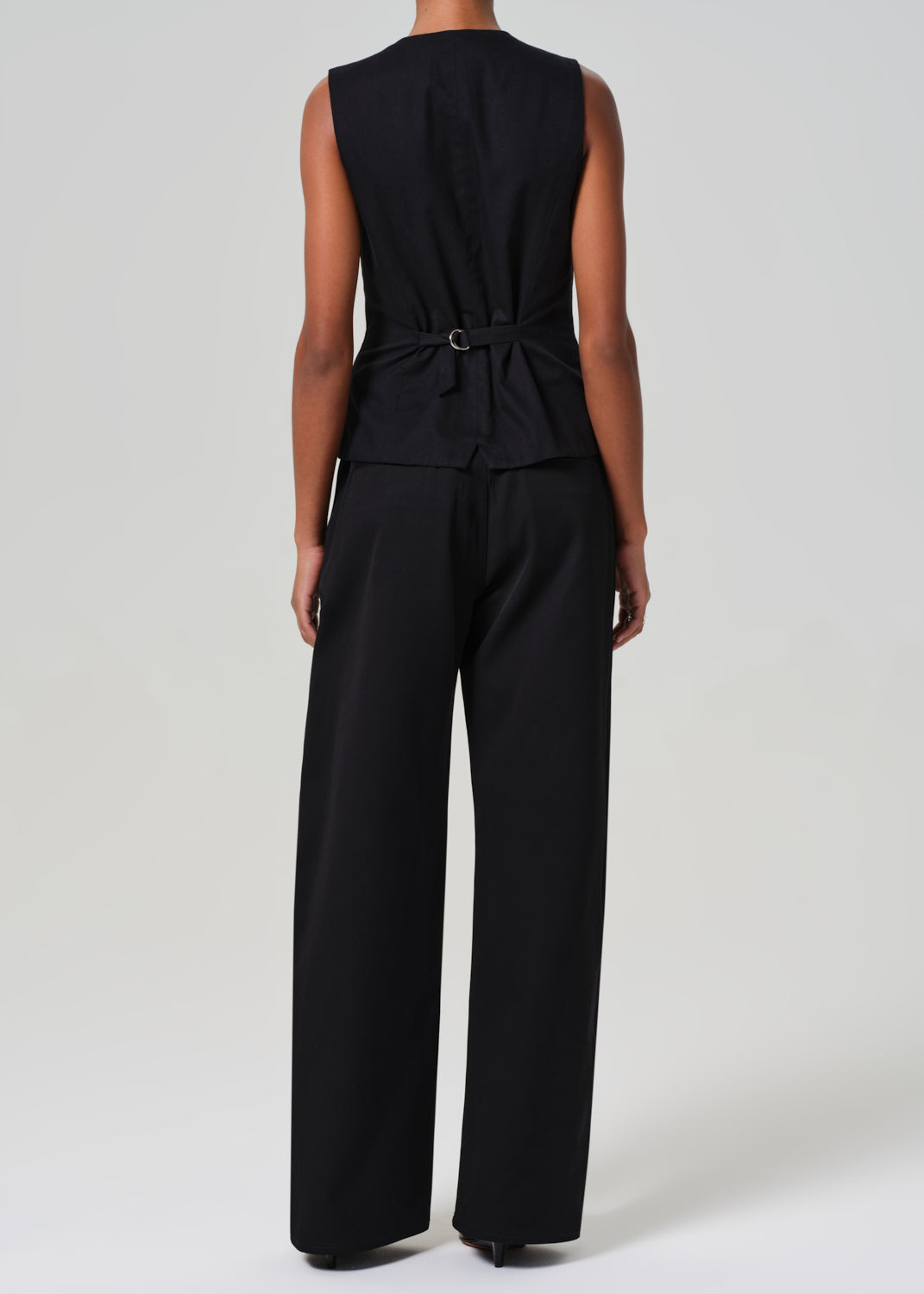 Ayla Polish Trouser in Black back