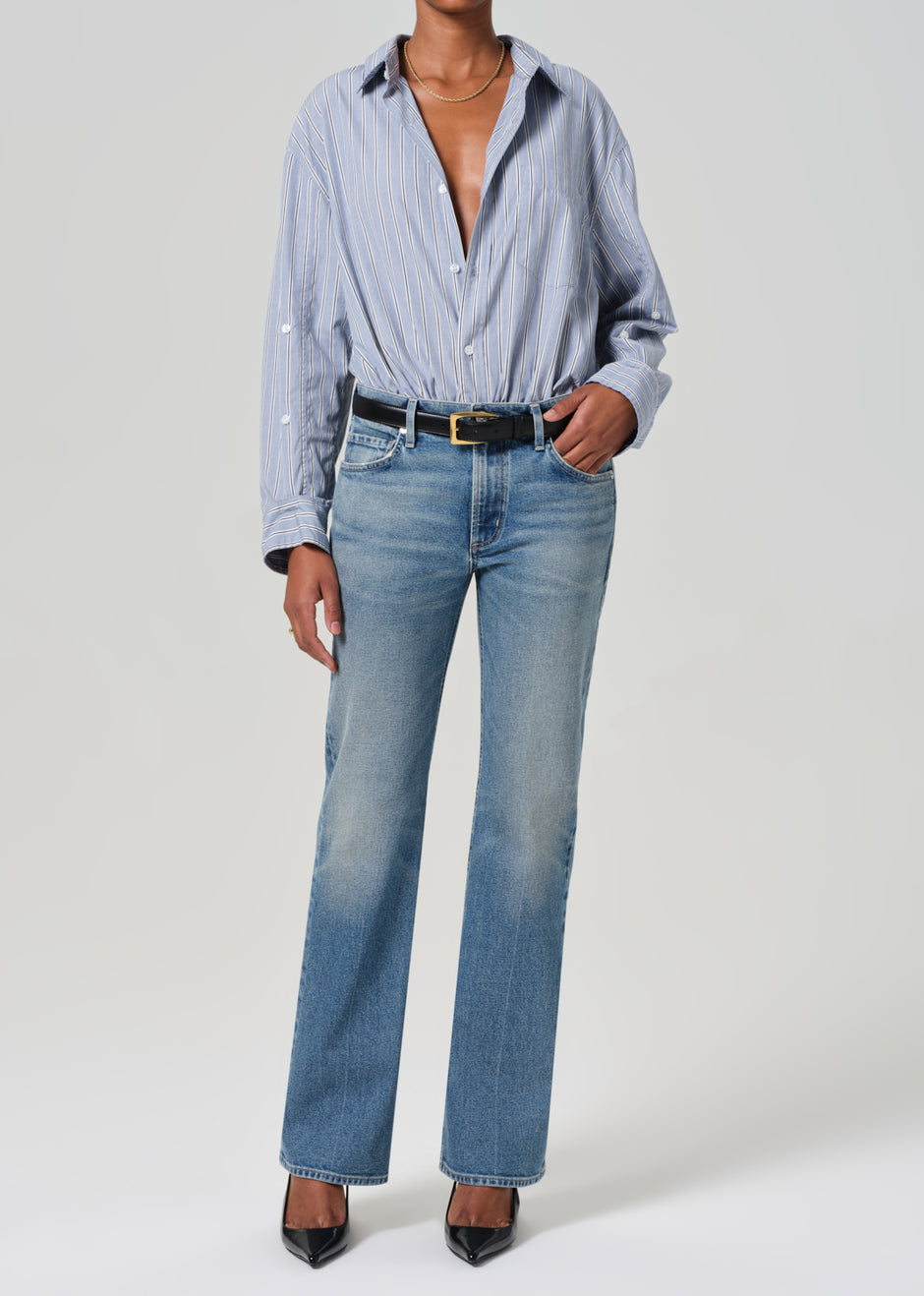 Genova Low-Rise Bootcut Jeans main image 1