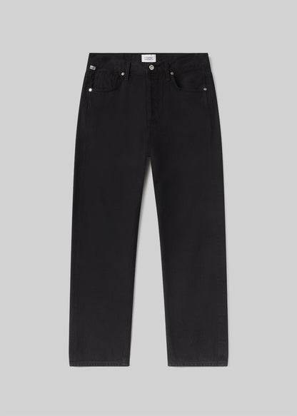 Blaine High Rise Straight in Solid Black flat