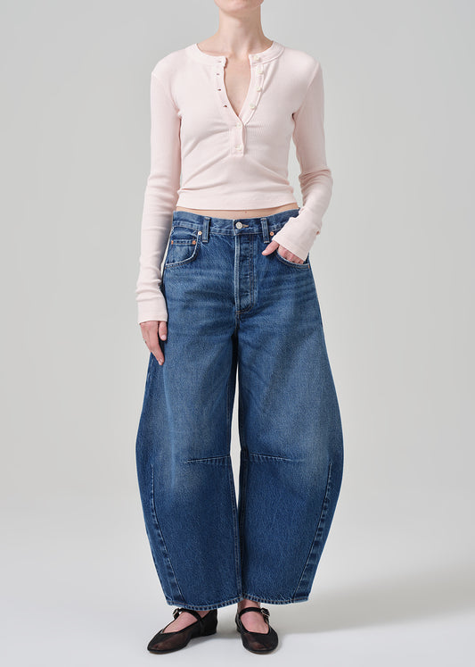 Petite Horseshoe Jean in Claremont front