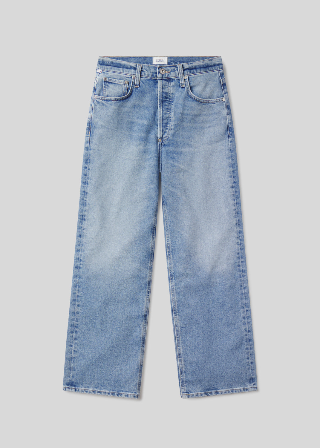 Delfina High Rise Straight in Elsinore flat