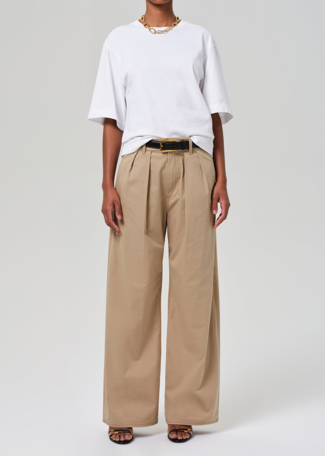 Petra Pleated Trouser in Catalina front