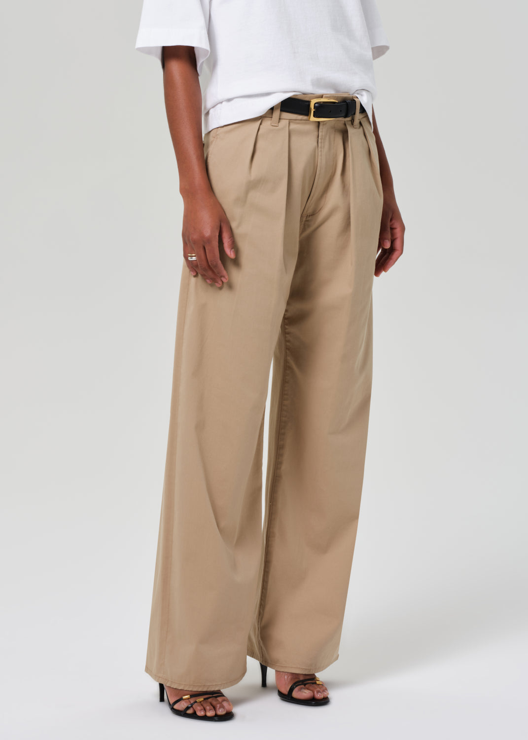 Petra Pleated Trouser in Catalina front