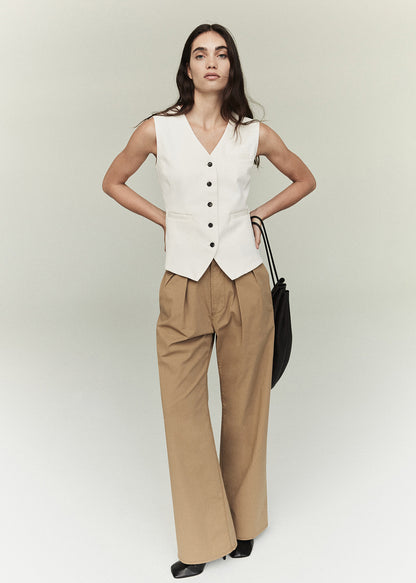 Petra Pleated Trouser in Nano