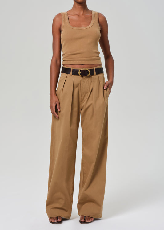 Petra Pleated Trouser in Nano front