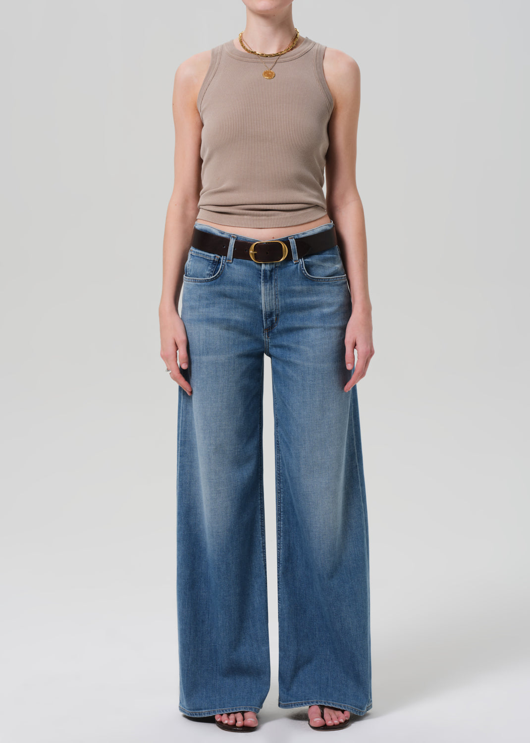 Lyra Long Wide Leg in Bhodi  Citizens of Humanity