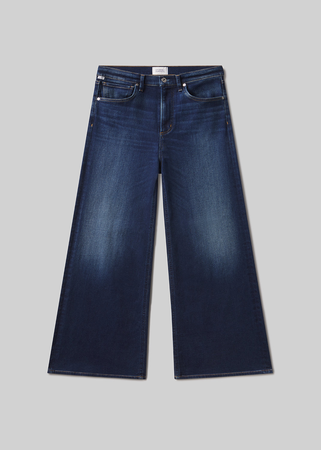 Lyra Long Wide Leg in Masha flat