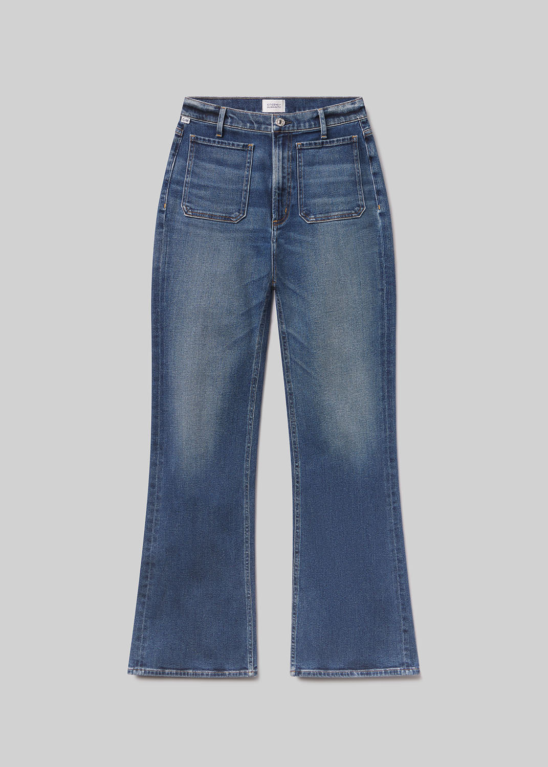 Kimberly Patch Pocket Flare in Abalone flat