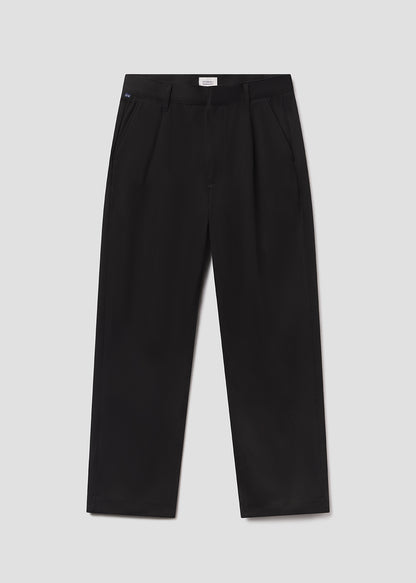 Mallory Straight Trouser in Black flat
