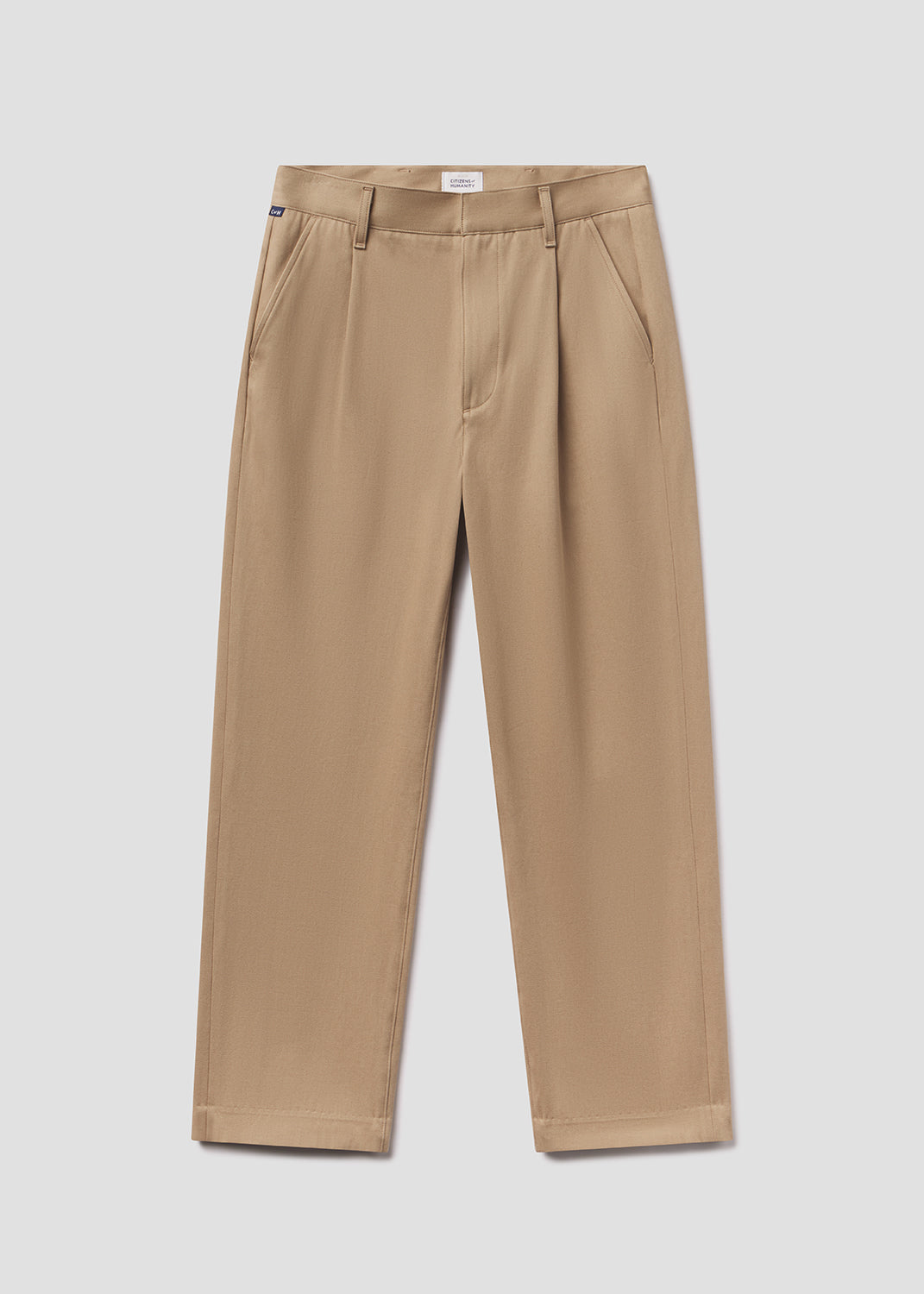 Mallory Straight Trouser in Khaki flat