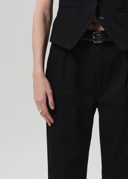 Mallory Straight Trouser in Black