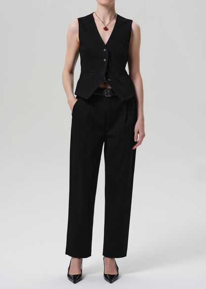 Mallory Straight Trouser in Black