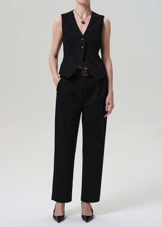Mallory Straight Trouser in Black