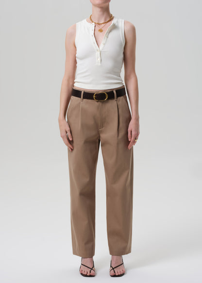 Mallory Straight Trouser in Khaki