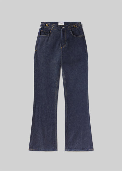 Kimberly Flare With Horsebit in Helia