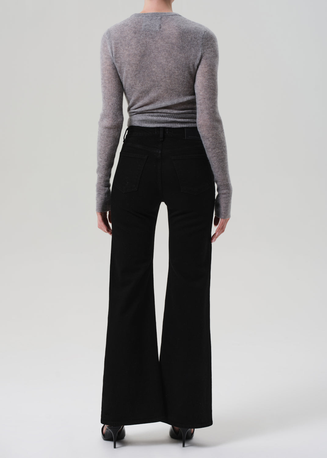 Kimberly Flare With Horsebit in Rich Black