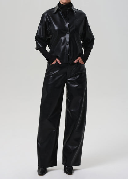 Ayla Baggy Recycled Leather in Black