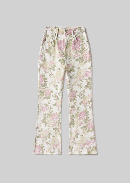 Kimberly 70's Flare in English Rose flat