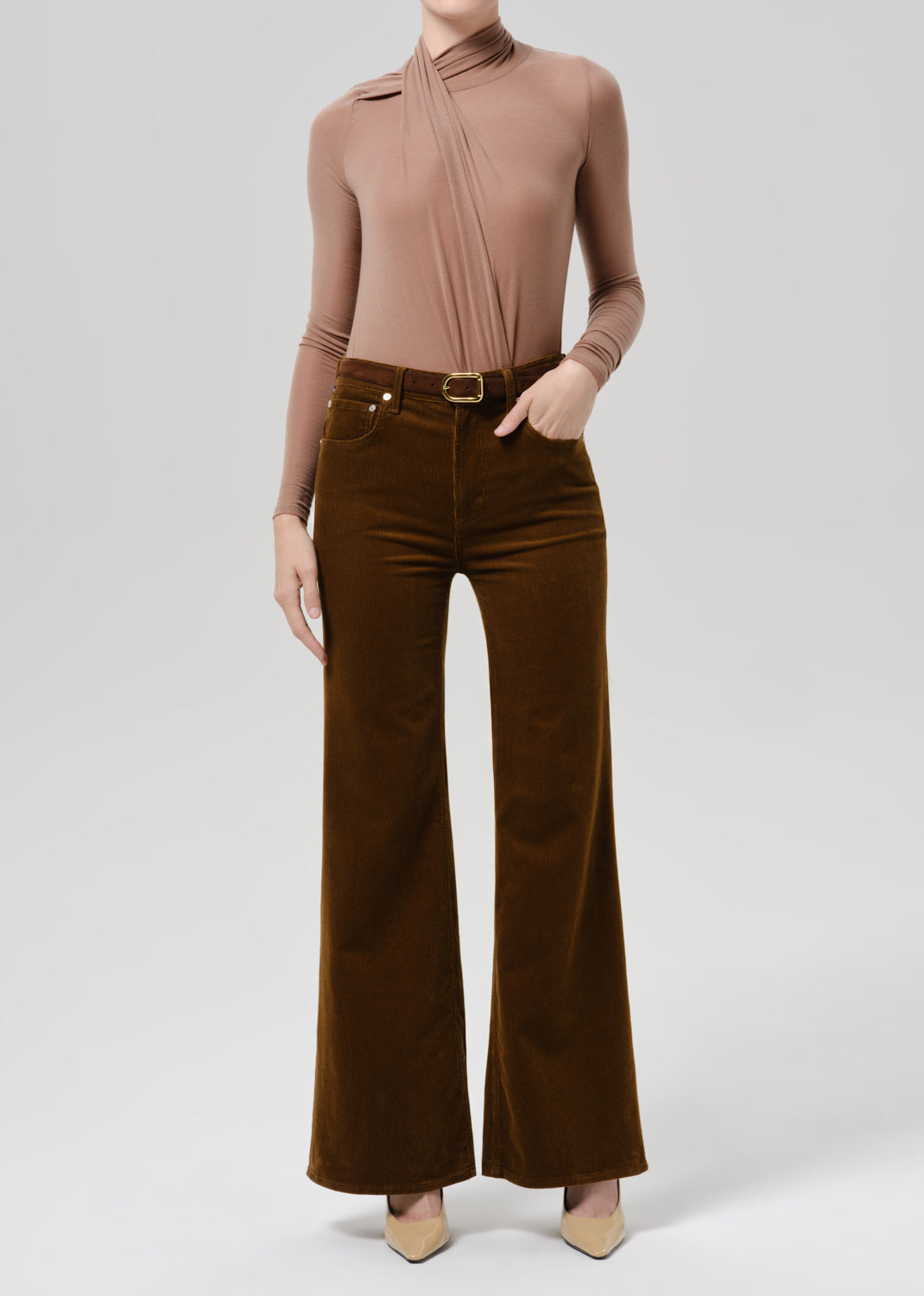 Kimberly 70s Flare Corduroy Manuka