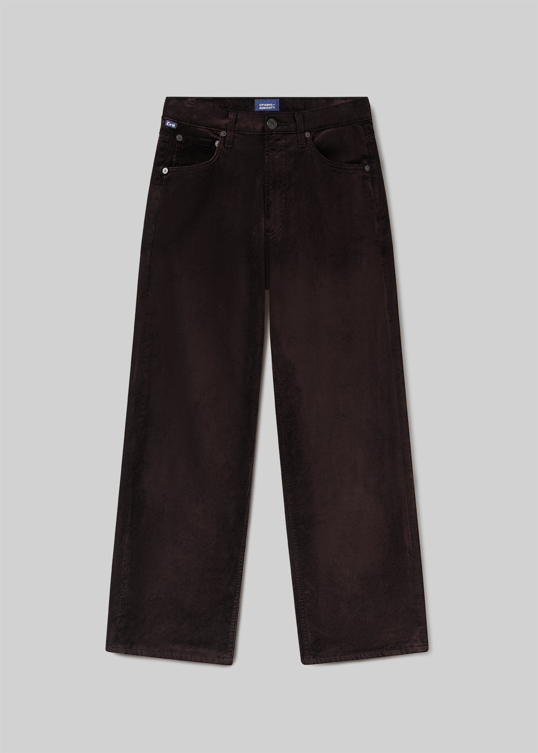 Delfina High Rise Straight Velvet in Espresso PDP