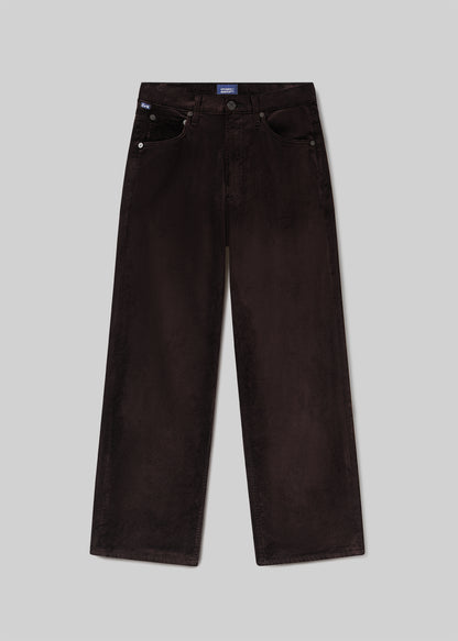 Delfina High Rise Straight Velvet in Espresso PDP