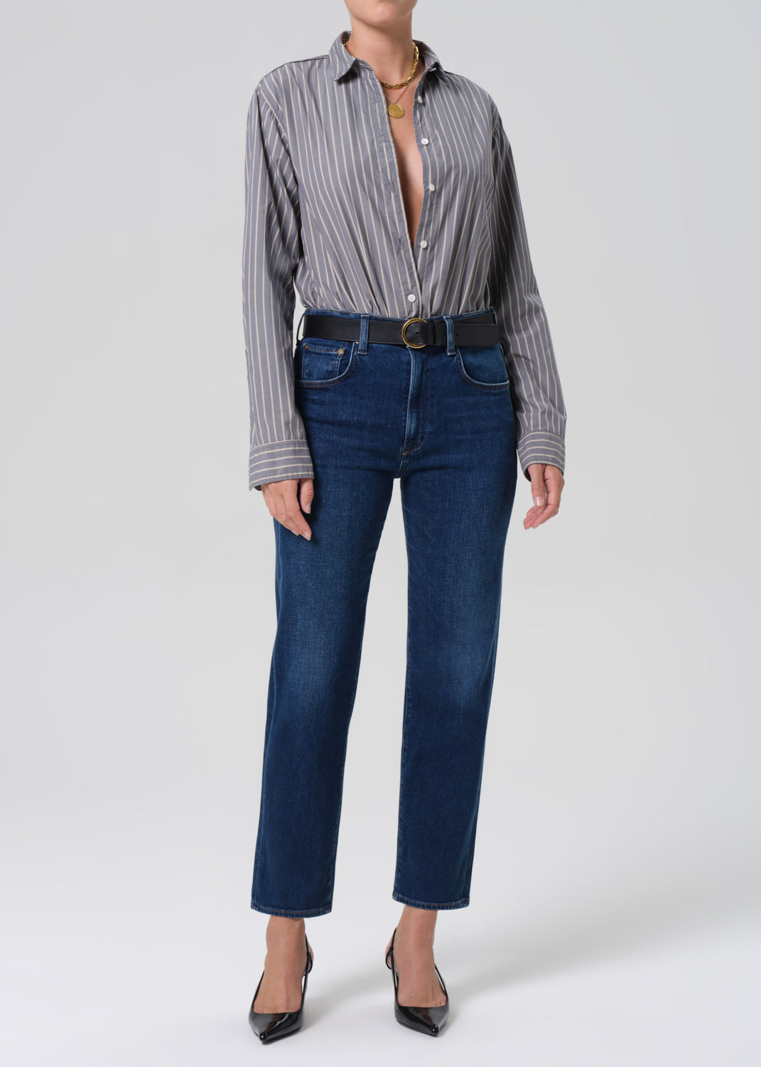 Delfina High Rise Straight in Pierre