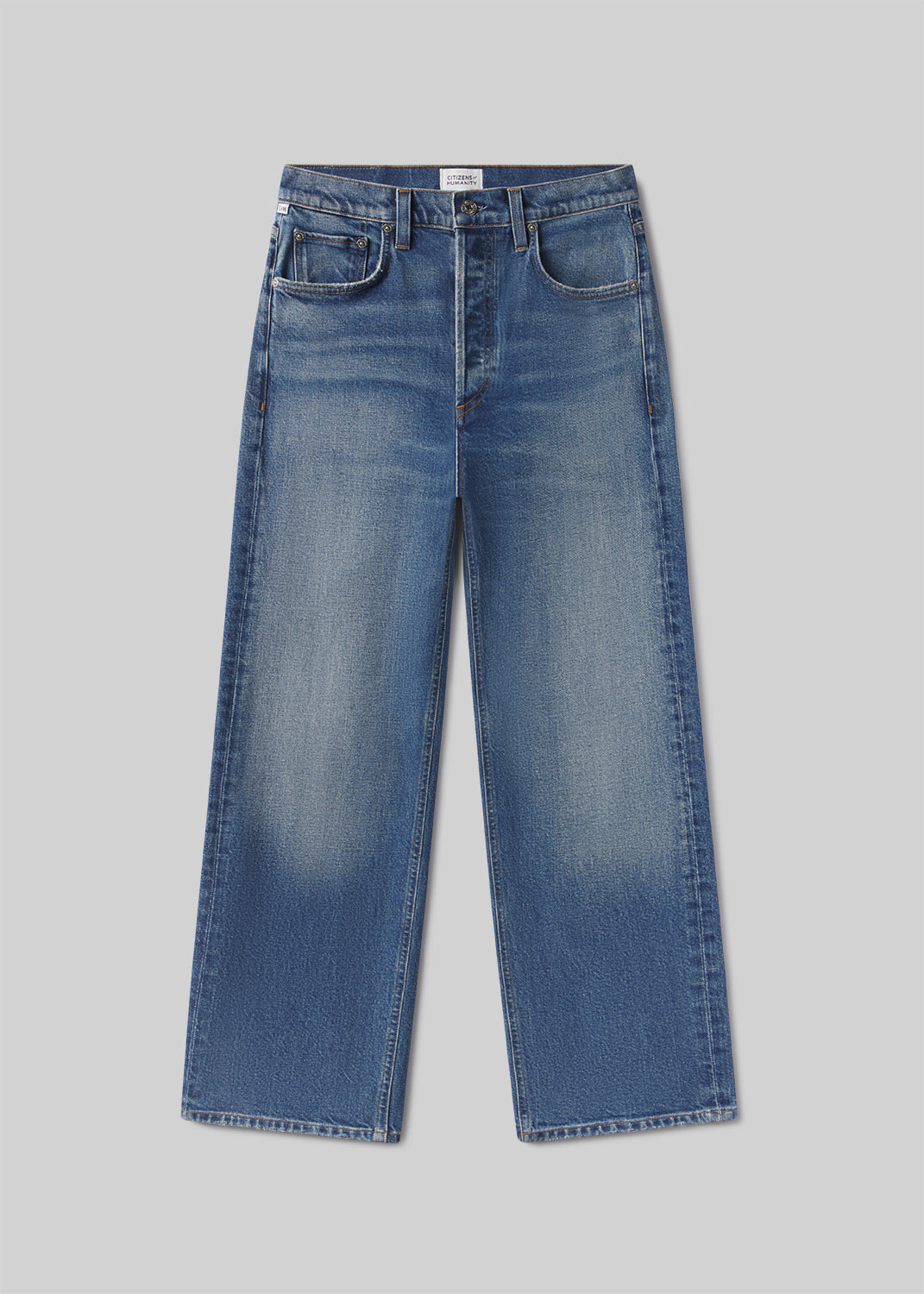 Delfina High Rise Straight in Cici flat