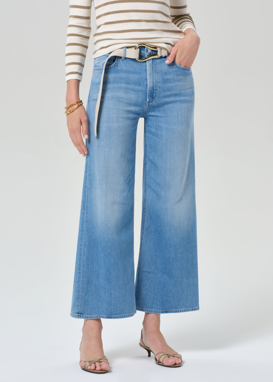 Lyra Wide Leg Crop Clean Hem in Andante – Citizens of Humanity