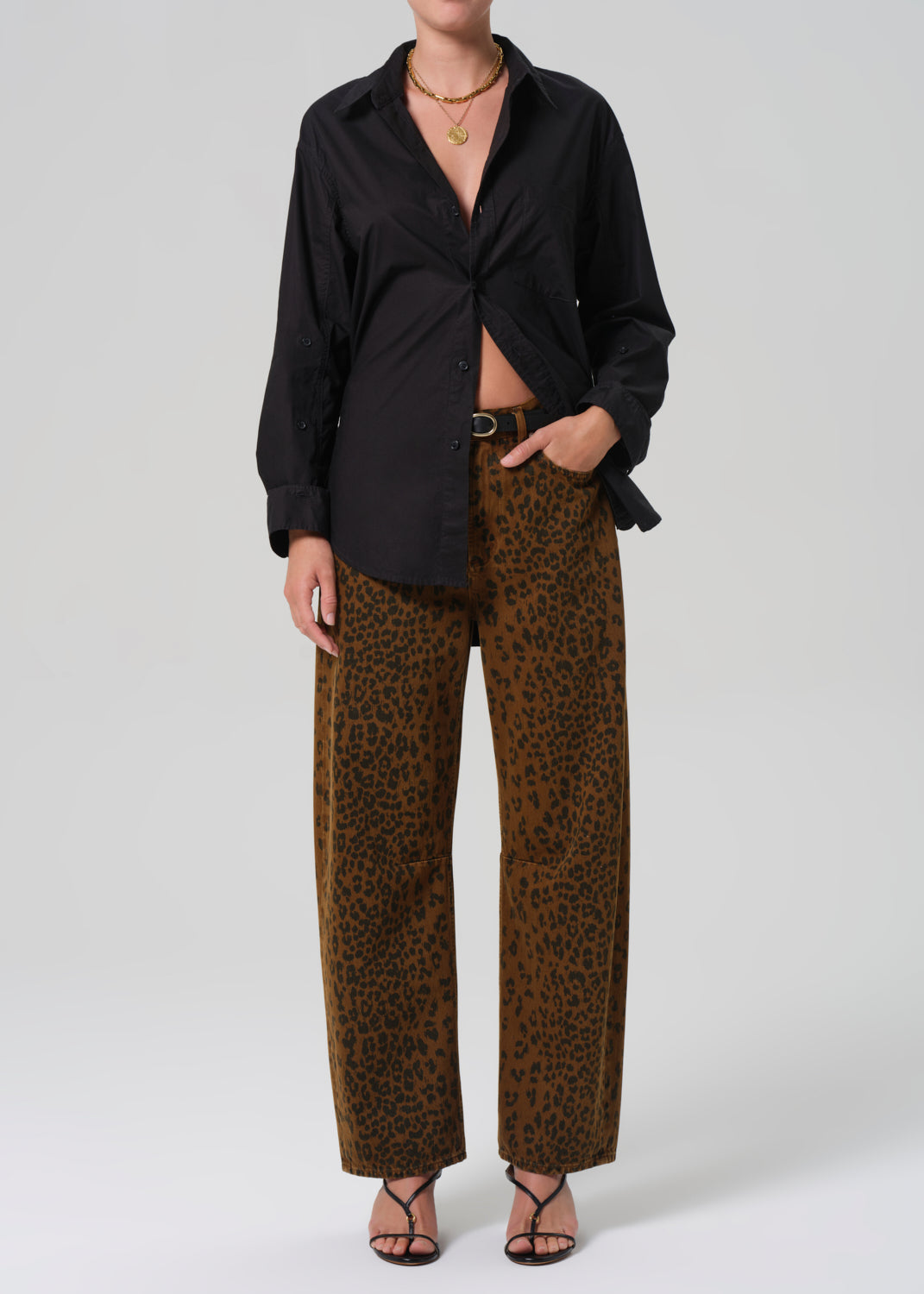 Miro Long Relaxed Jean
In Sepia Cheetah