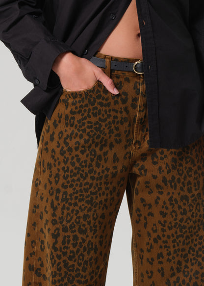 Miro Long Relaxed Jean in Sepia Cheetah