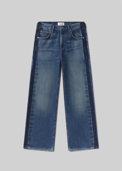 Lindz Easy Straight Tuxedo Stripe in Liro flat