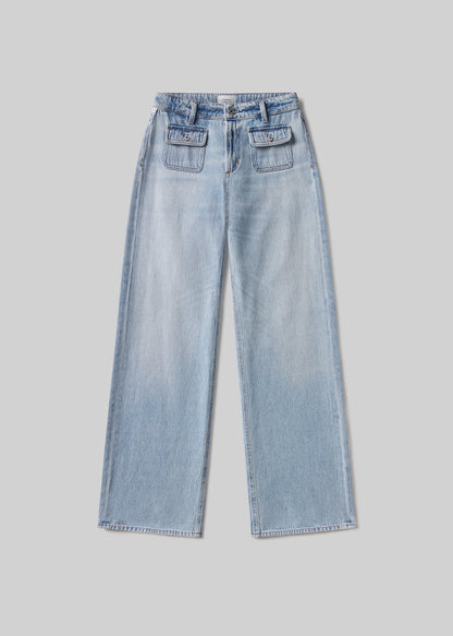 Nora Patch Pocket Trouser in Ritual