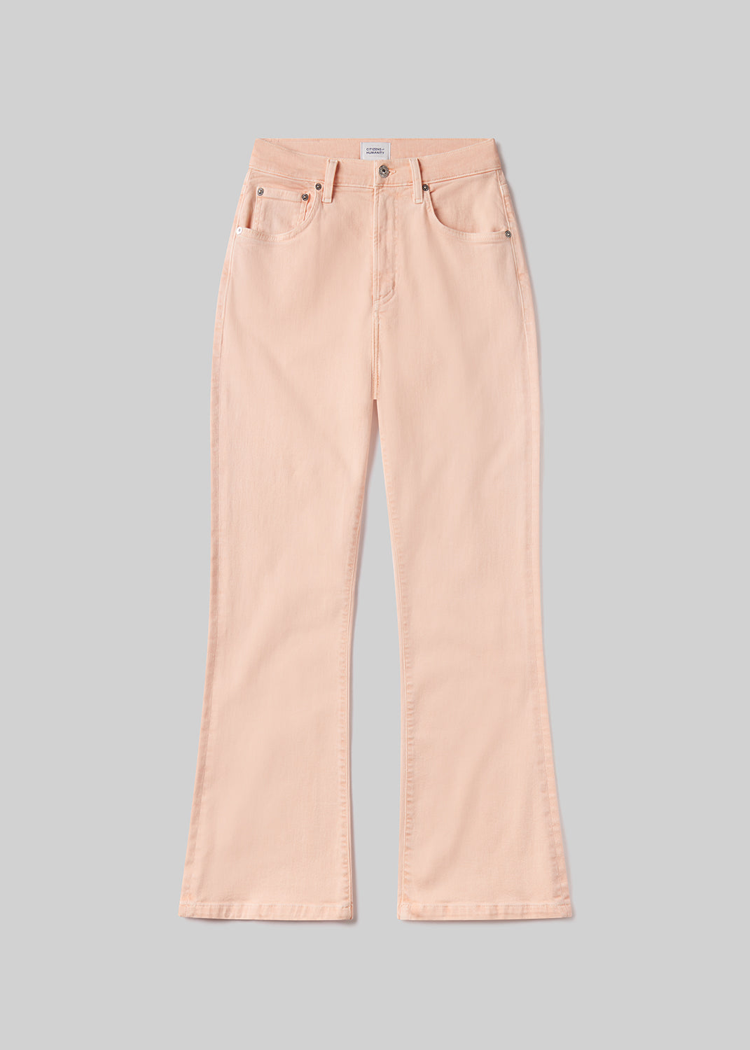 Goldie Kick Flare in Melon Creme flat
