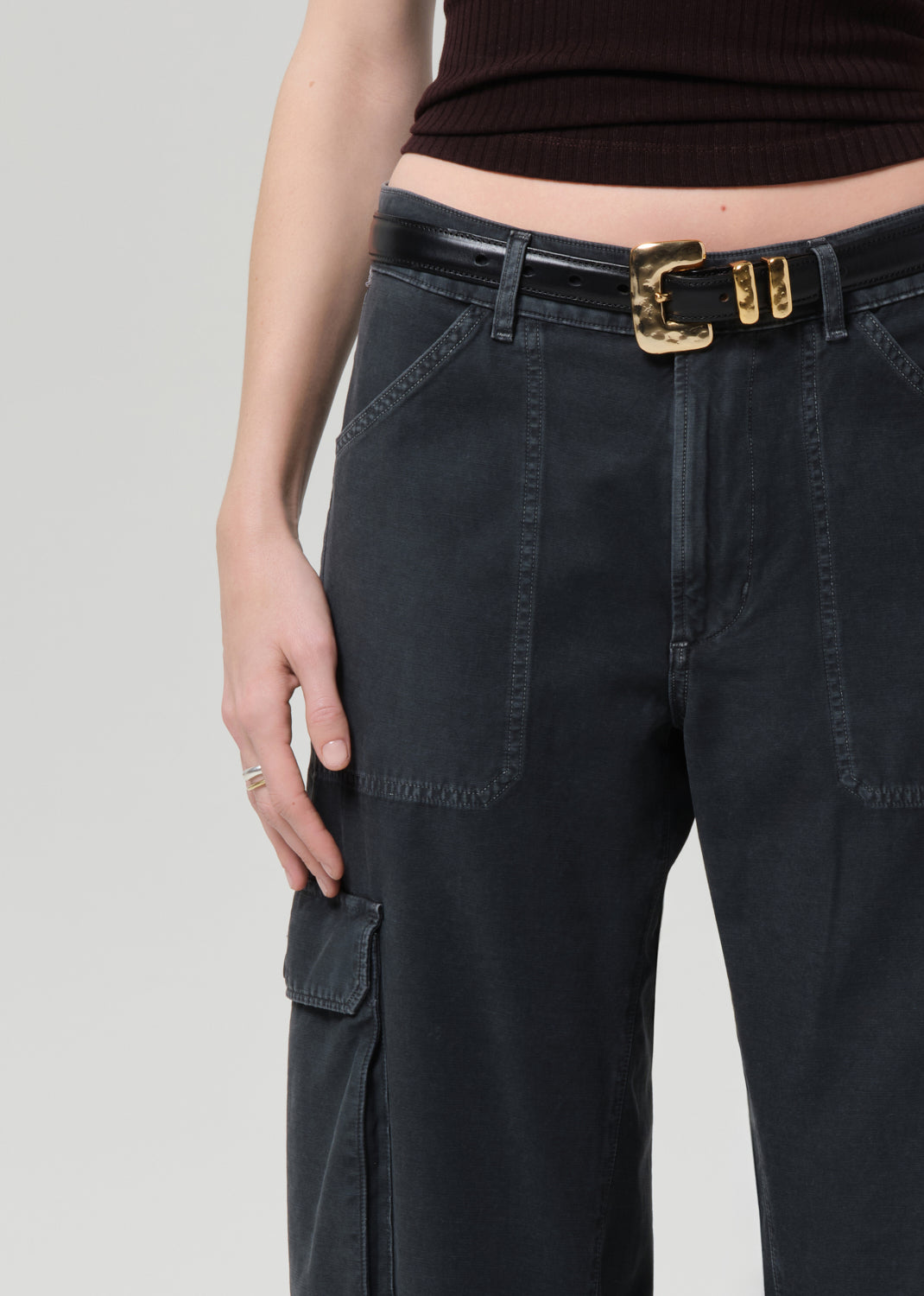 Thassos Twisted Seam Utility Pant in Washed Black – Citizens of