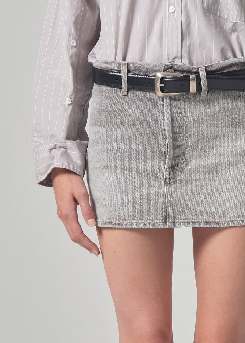 Buy Karl Lagerfeld Women Light Grey Monogram Denim Skirt Online - 730276 |  The Collective