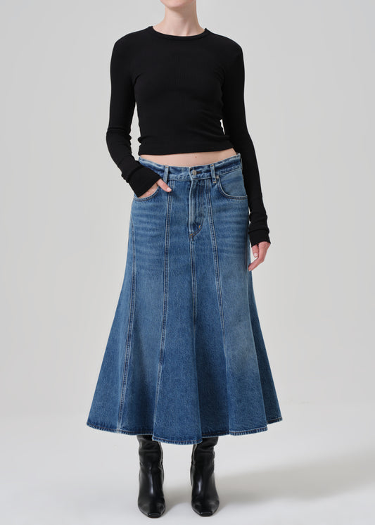 Riva Seamed Skirt in Ferrara front