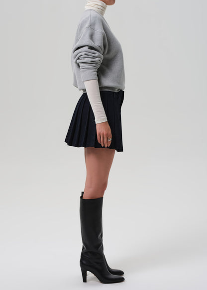 Pleated Mini Skirt in Juno side