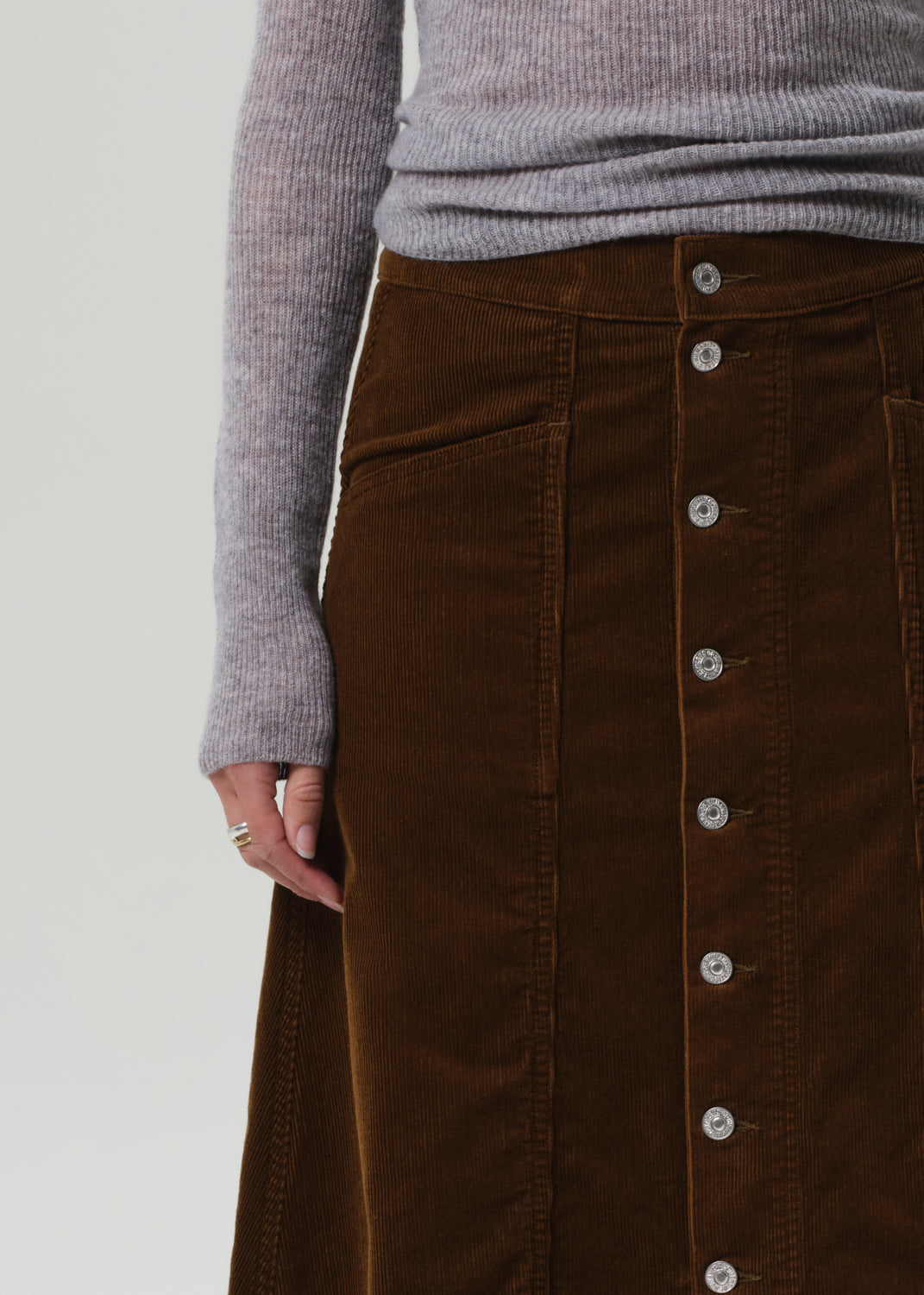 Devin A Line Corduroy Skirt in Manuka – Citizens of Humanity