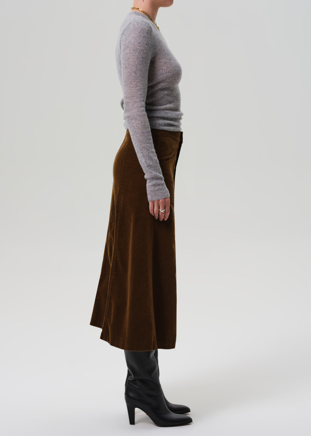 Devin A Line Corduroy Skirt in Manuka – Citizens of Humanity