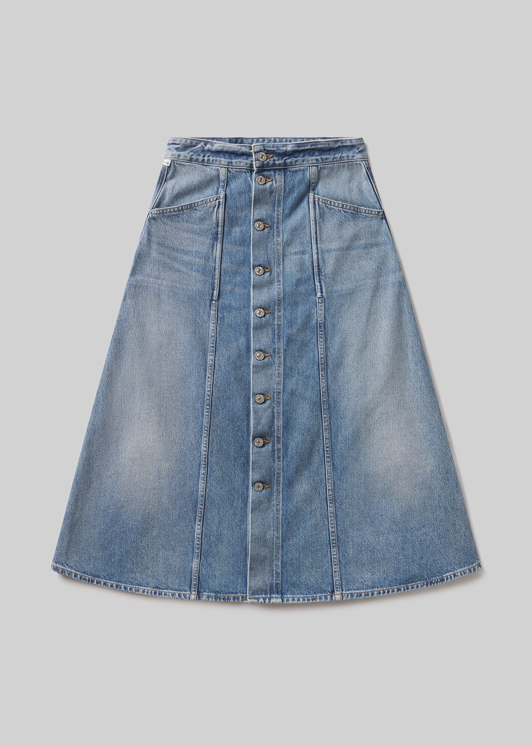 Devin A-Line Skirt in Asti flat