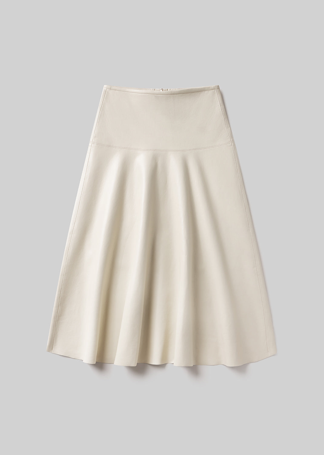 Vita Maxi Skirt in Pale Grey flat