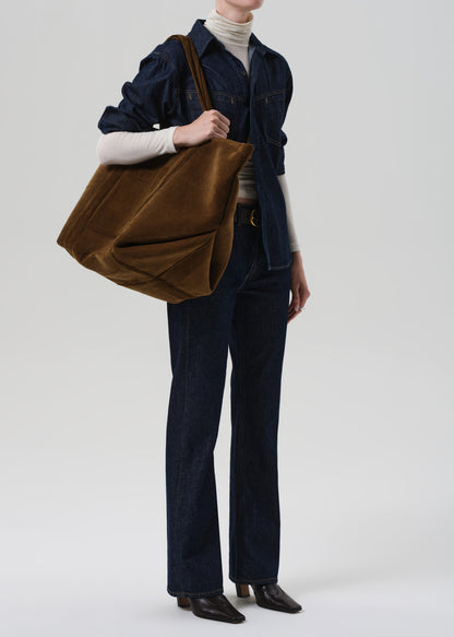 Large H Sculpture Tote Corduroy in Manuka