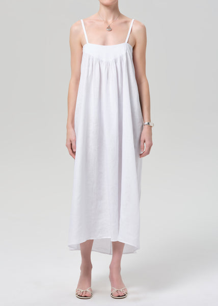 Reva Pintuck Dress in White – Citizens of Humanity