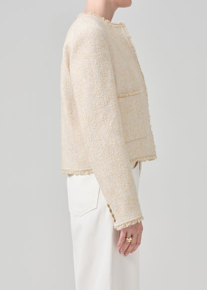 Elana Jacket in Cream side