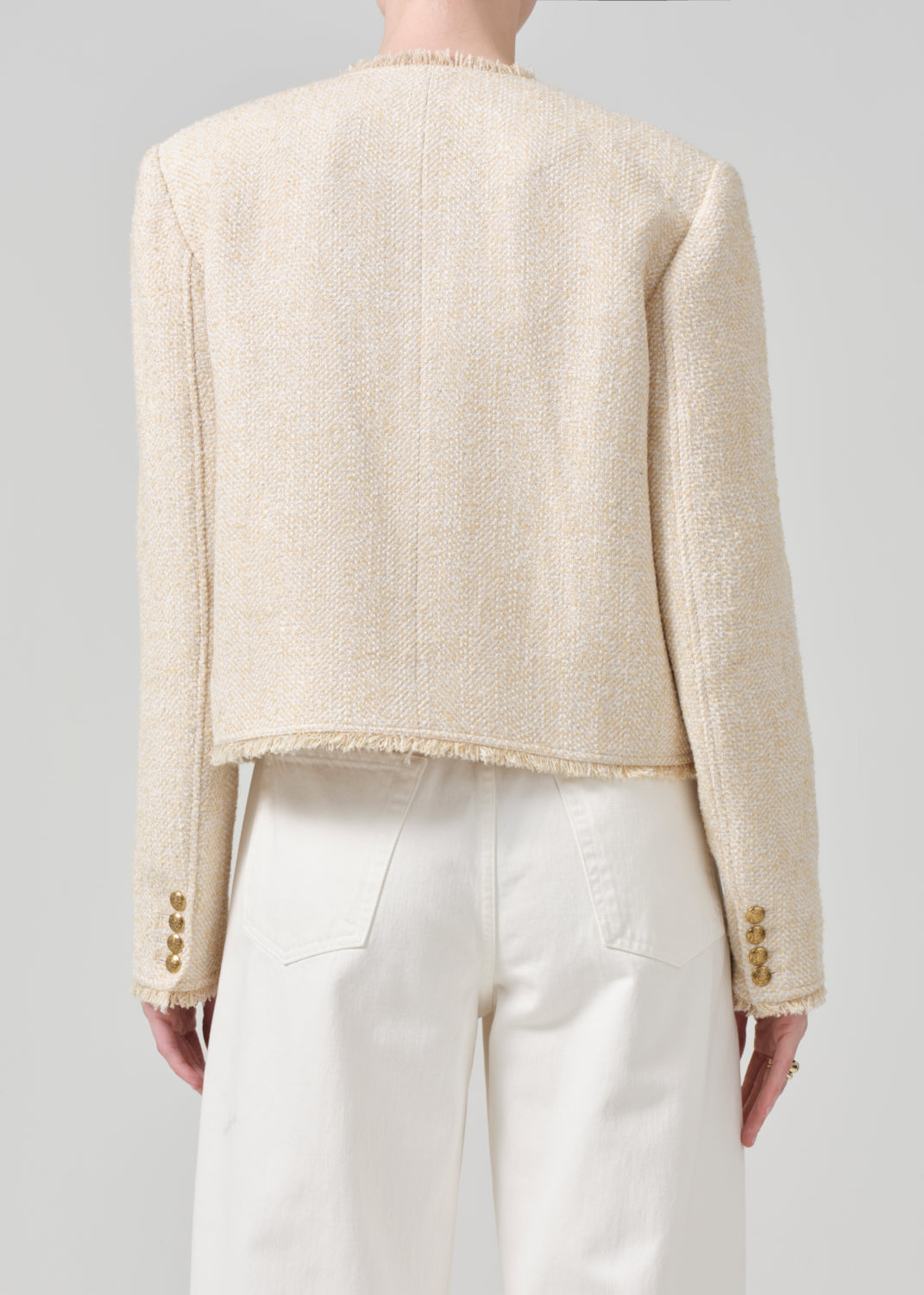 Elana Jacket in Cream back