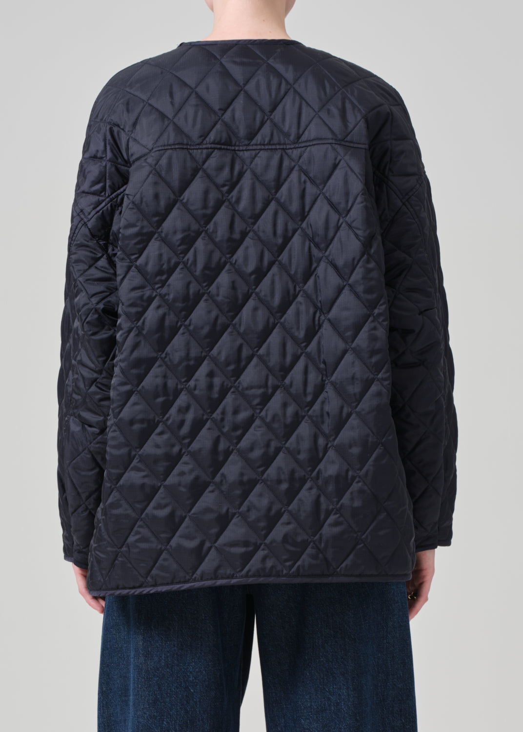 Huntleigh Quilted Coat in Ink back